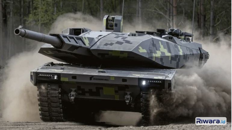 Tank KF-51 Panther buatan Jerman, salah satu tank modern dengan sejumlah kemampuan futuristik.